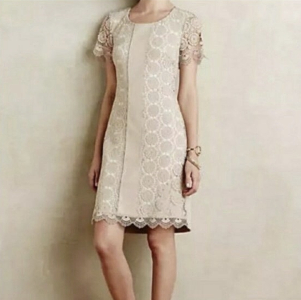 Bailey 44 Vegan Leather and Laced Shift Dress